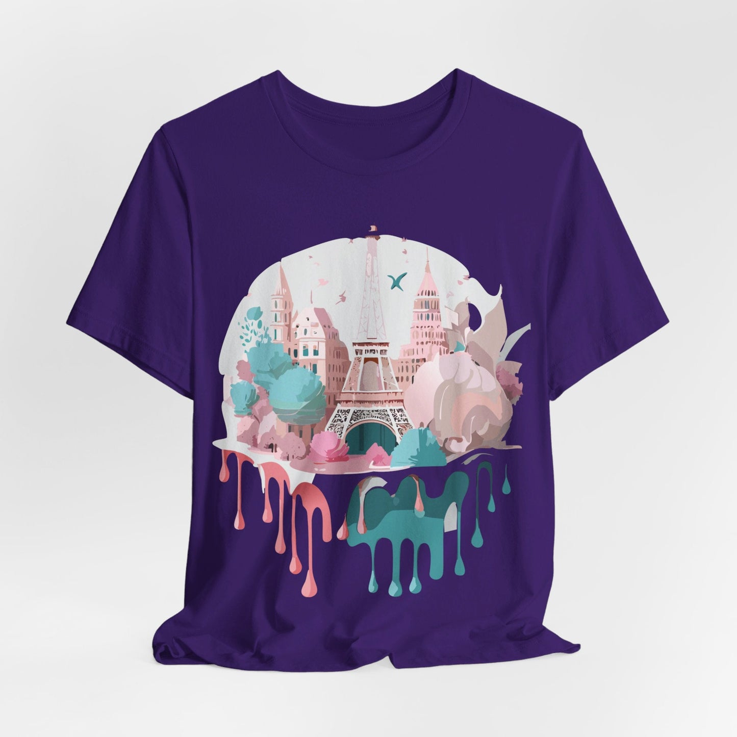 Paris Tourist Shirt Graphic Tee Unisex Jersey Short Sleeve Adelpha Vintage Art Design
