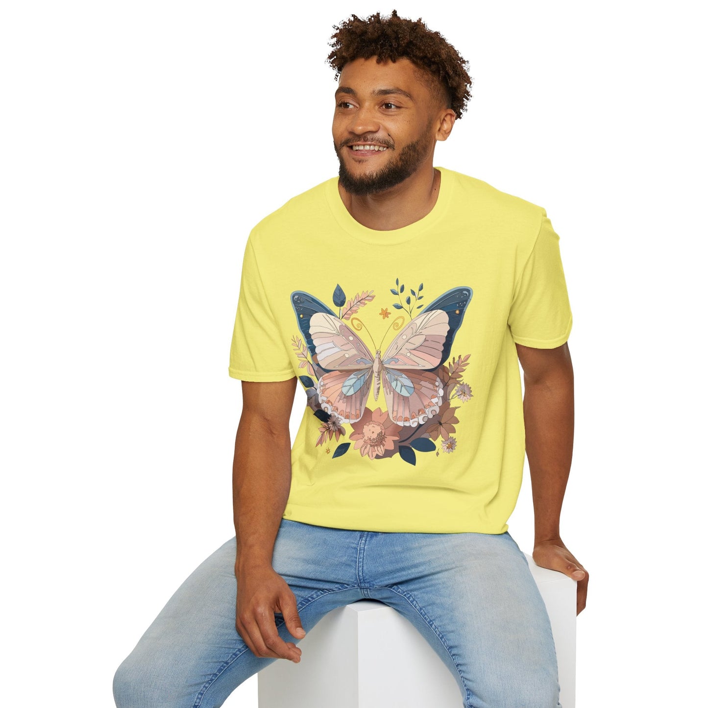 Monarch Butterfly Shirt Unisex Softstyle T Shirt 100 Percent Ring Spun Cotton Gildan 64000