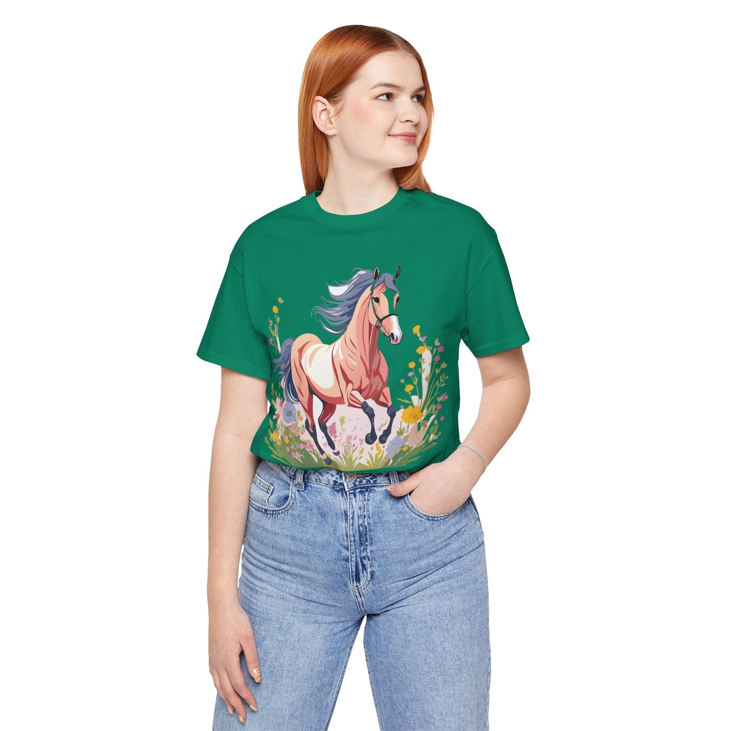 Horse Graphic Unisex 100 Cotton Vintage Animal Art T-Shirt 8