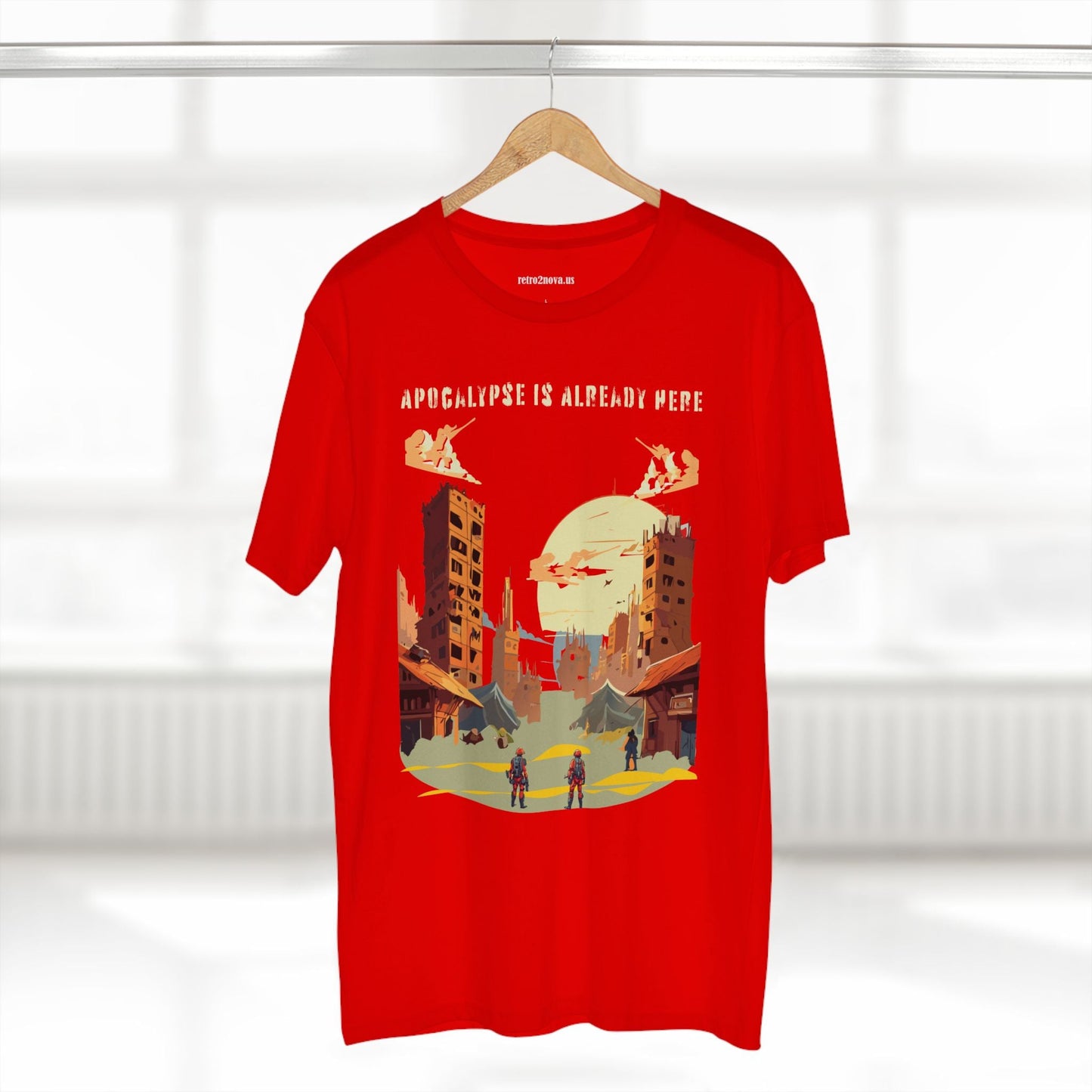 Unisex Premium Cotton Staple Tee With Original Art Design From Retro2Nova Art Collection