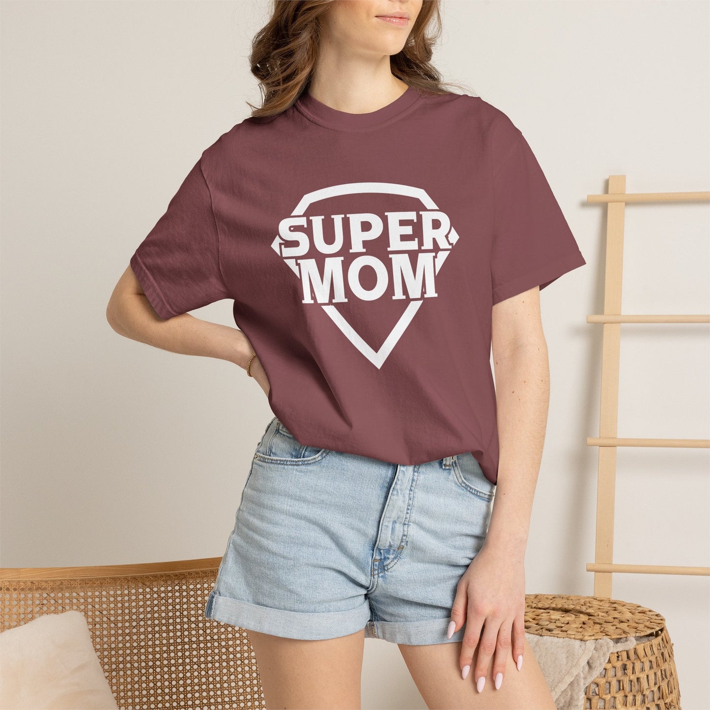 Mom T-shirt Mother's Day Mama Tee Unisex Comfort Colors Garment-Dyed Cotton h3