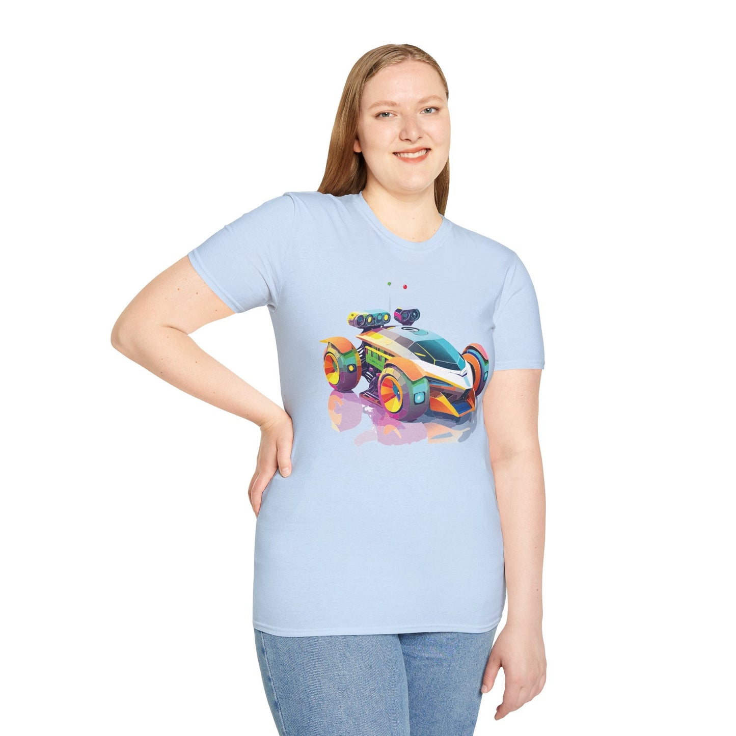 Car T Shirt Unisex Softstyle Tee With Cars Art Design Hot Wheels Edition Premium Cotton