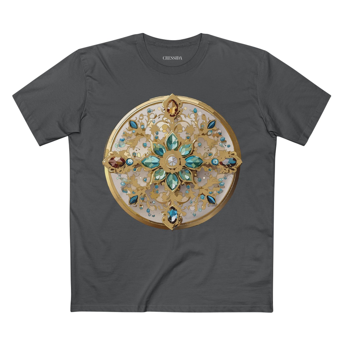 Medallion Graphic T-Shirt Unisex 100 Cotton With Gold Art Design Medal Tee 14