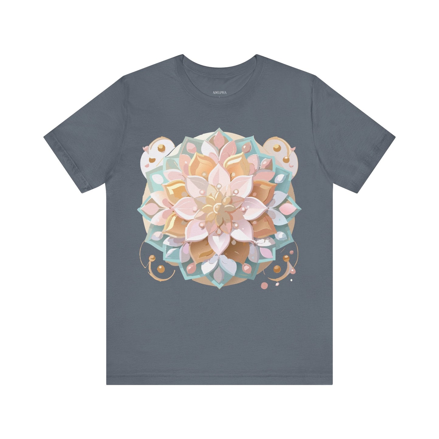 Adelpha Mandala Graphic Tee Unisex Short Sleeve Jersey Shirt Vintage Inspired Artwork
