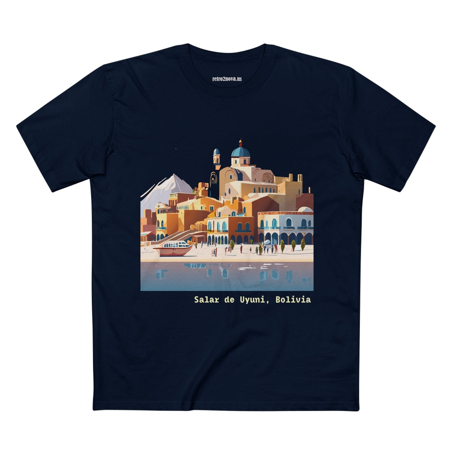 Bolivia Travel Shirt Unisex Premium Cotton Art Tee TT17 Retro2Nova Original Art Design Collection