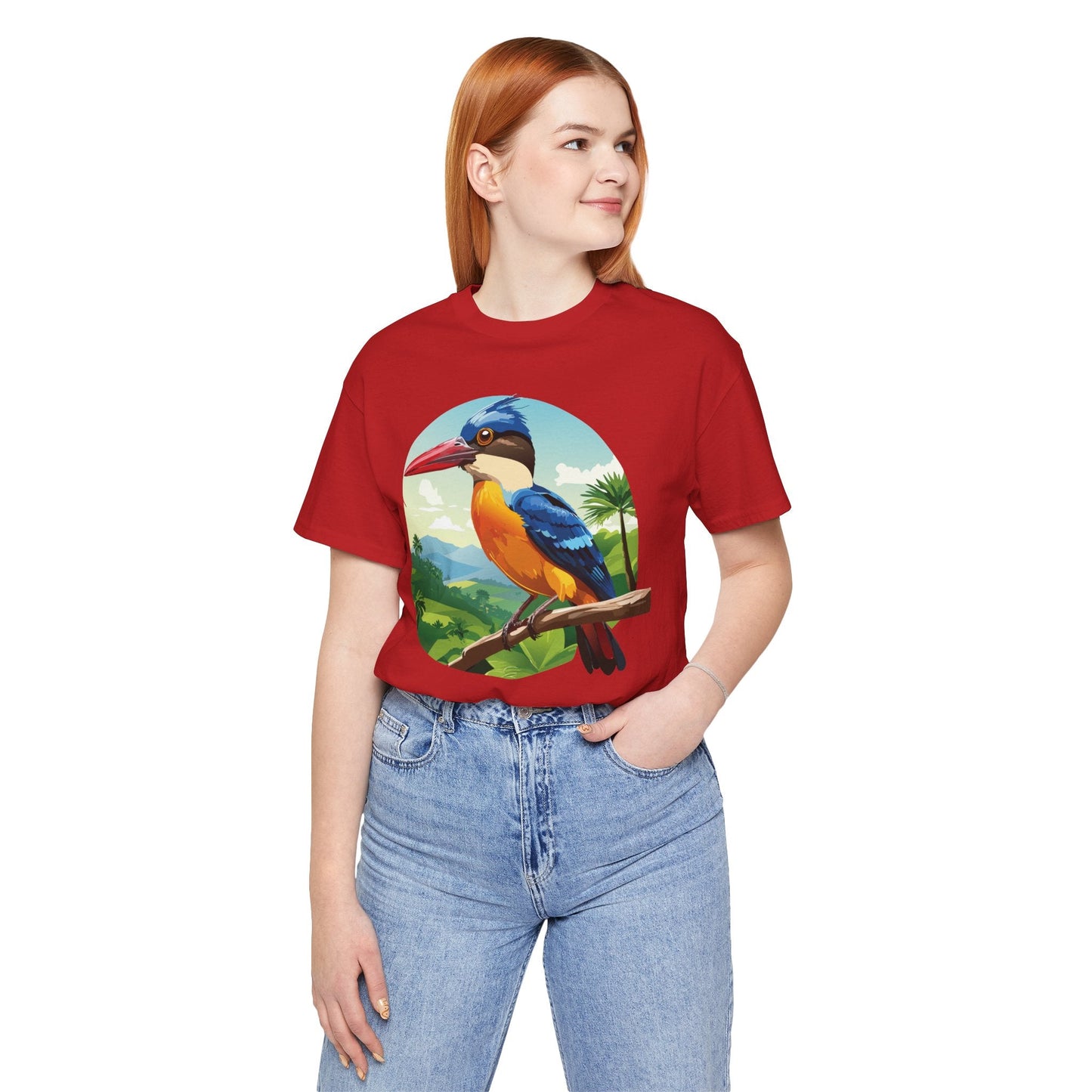 Unisex Animal Shirt With Art Design Featuring Wild Animals Jersey Short Sleeve Tee
