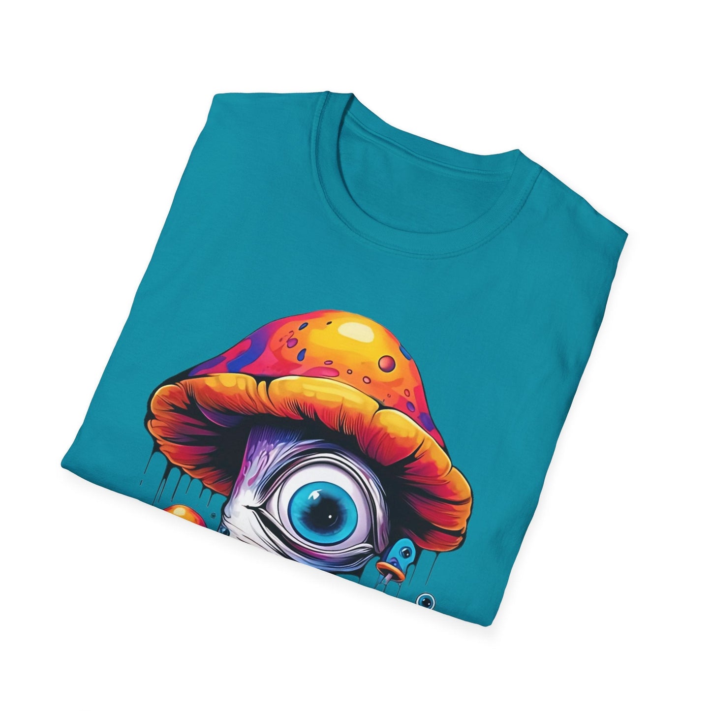 Unisex Mashroom T Shirt With Funny Mashroom Art Design Gildan Softstyle Tee For Everyday Comfort