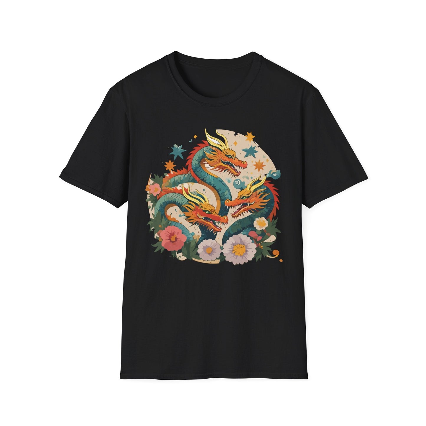 Dragon Graphic Unisex 100 Cotton Tee with Animal Artwork Design 10