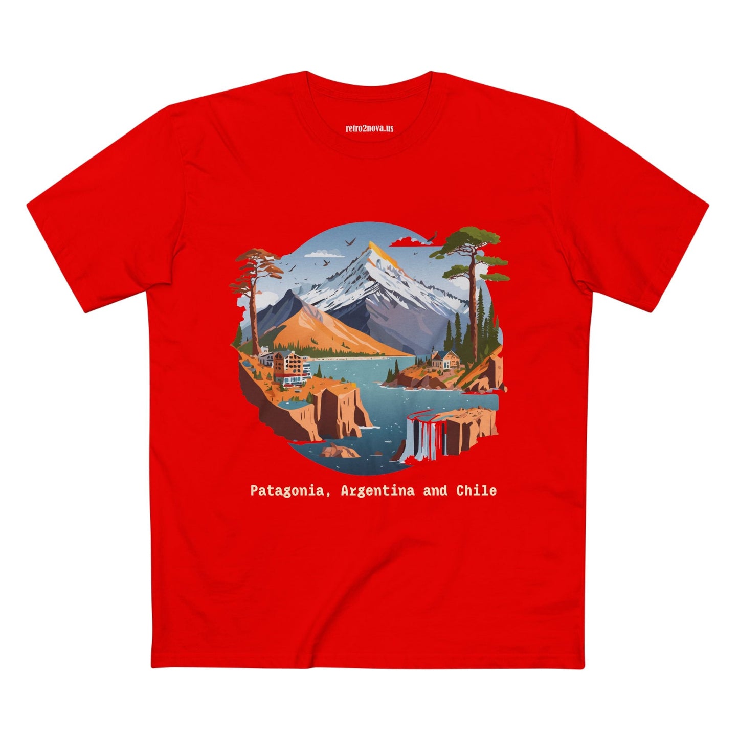 Travel Shirt Unisex Premium Cotton Tee With Original Art Design Retro2Nova TT69 Edition