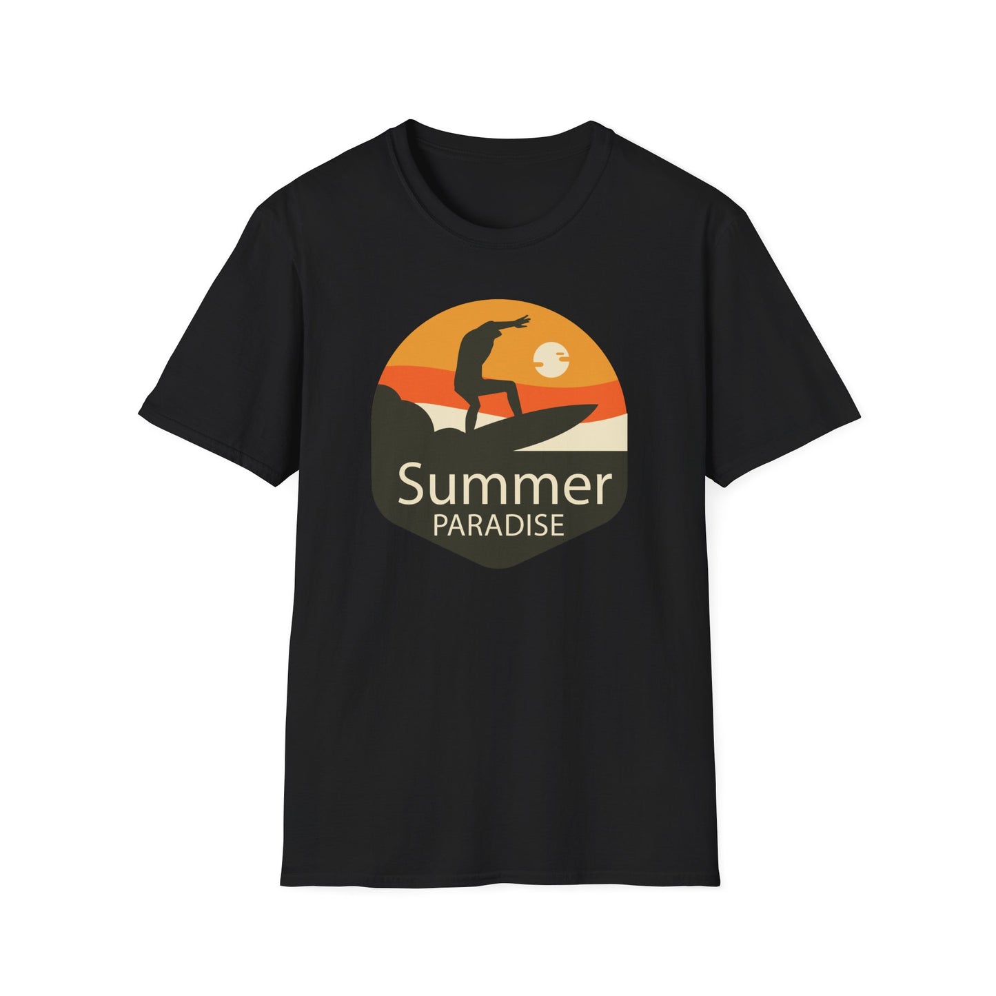 Summer T-Shirt, Summer Design Shirts, Art Tee Shirt with Summer Design - 4
