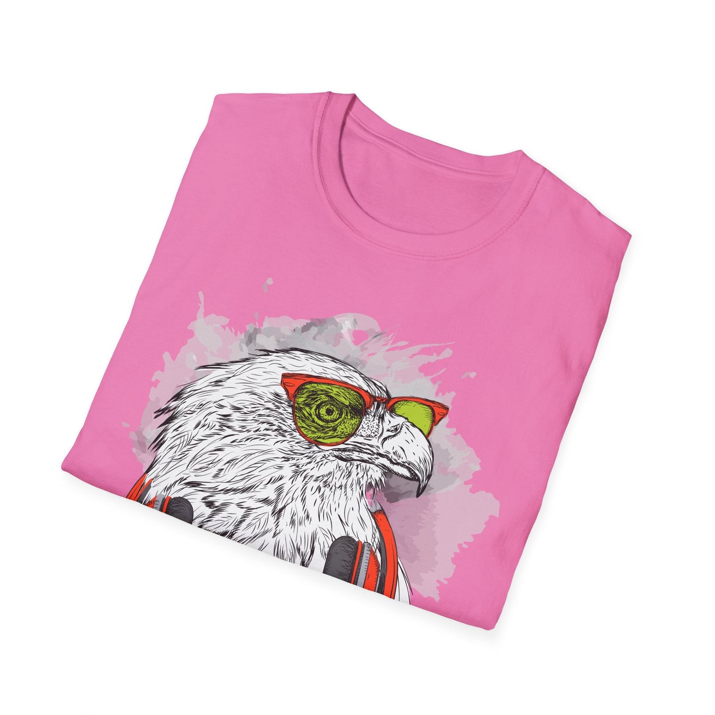 I Love Music Animals Shirt With Headphones Unisex Gildan Softstyle 64000 Tee Premium