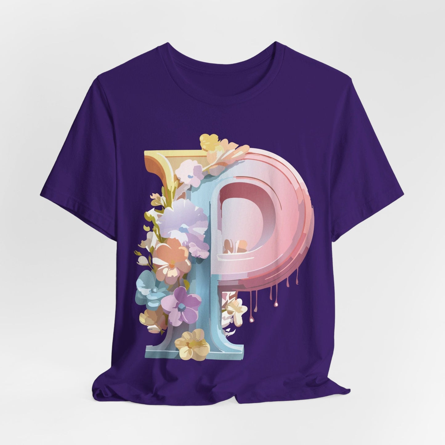 Letter P Shirt Graphic Tee Unisex Jersey Short Sleeve Adelpha Vintage Inspired Artwork