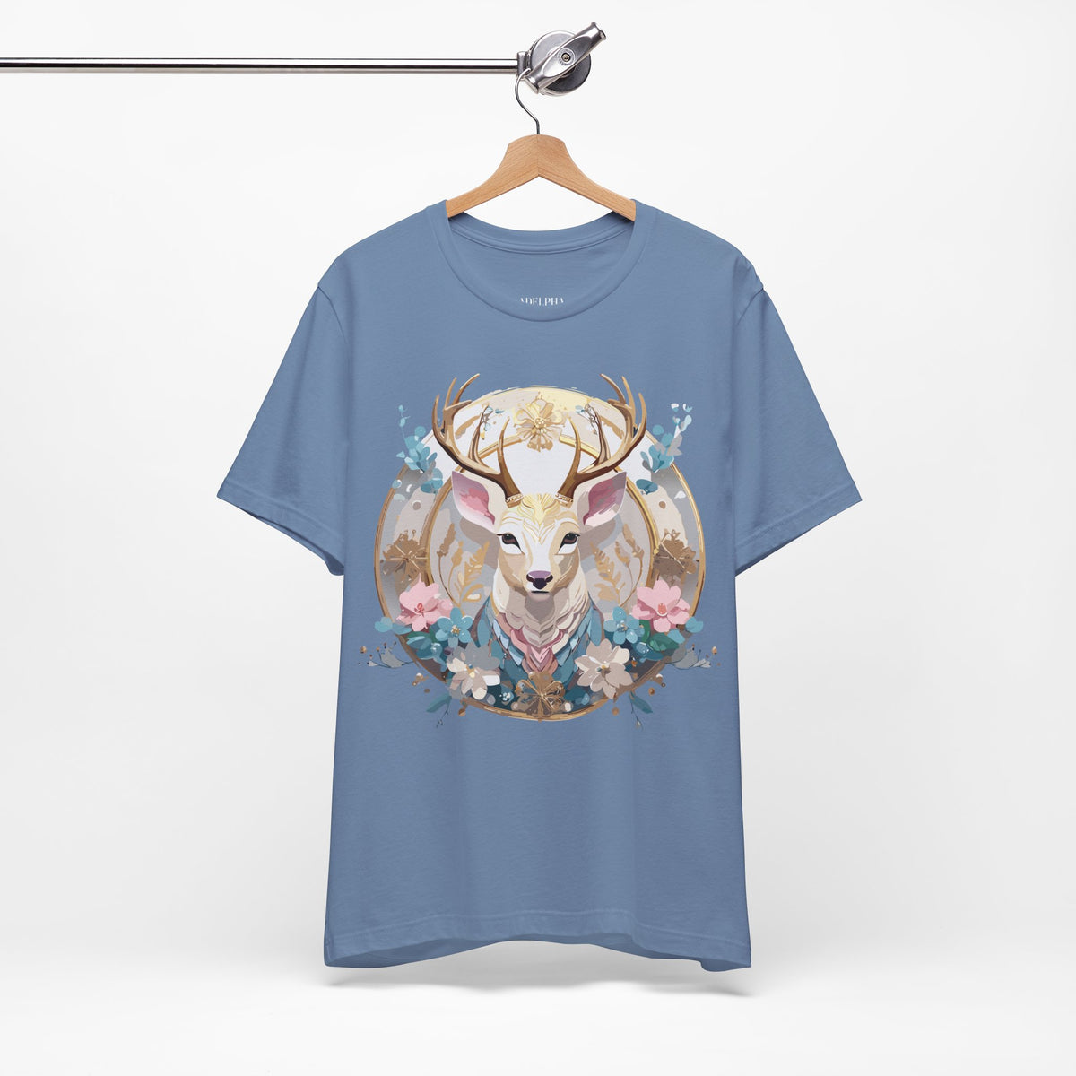 Medallion Graphic Unisex Cotton Bella+Canvas Tee with Art Design d80