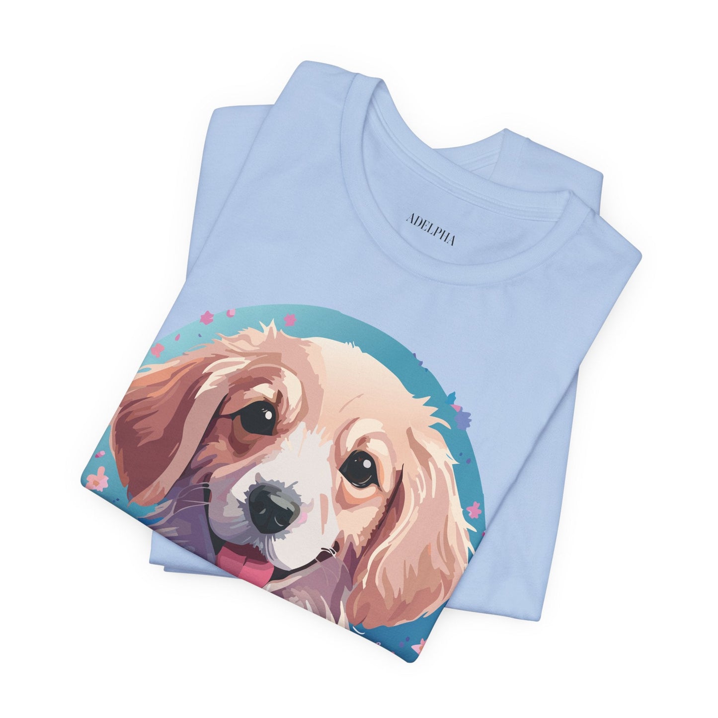 Dog Shirt Unisex Graphic Tee With Original Adelpha Artwork Jersey Short Sleeve Casual Look
