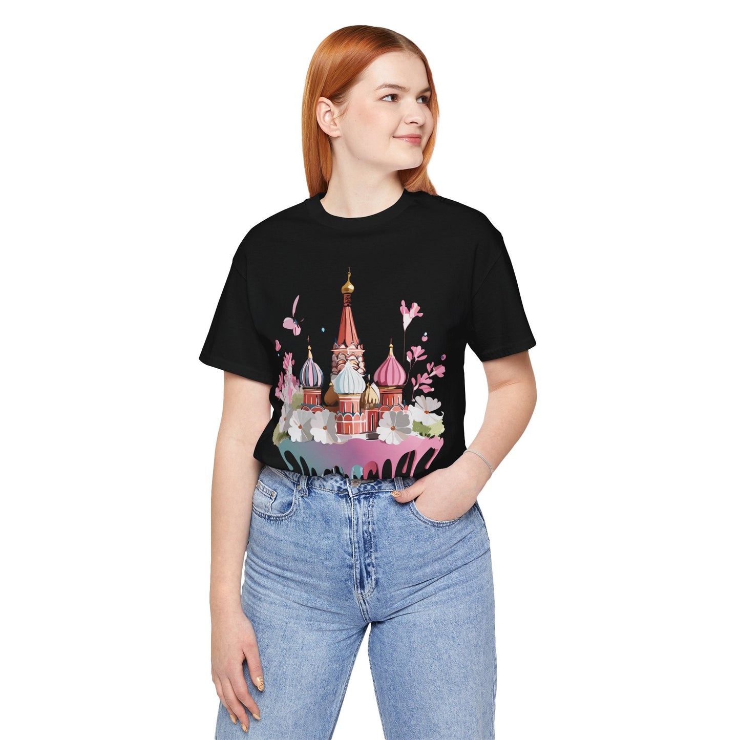 Unisex Moscow Tourist Shirt Graphic Tee By Adelpha Vintage Inspired Art For Everyday Wear