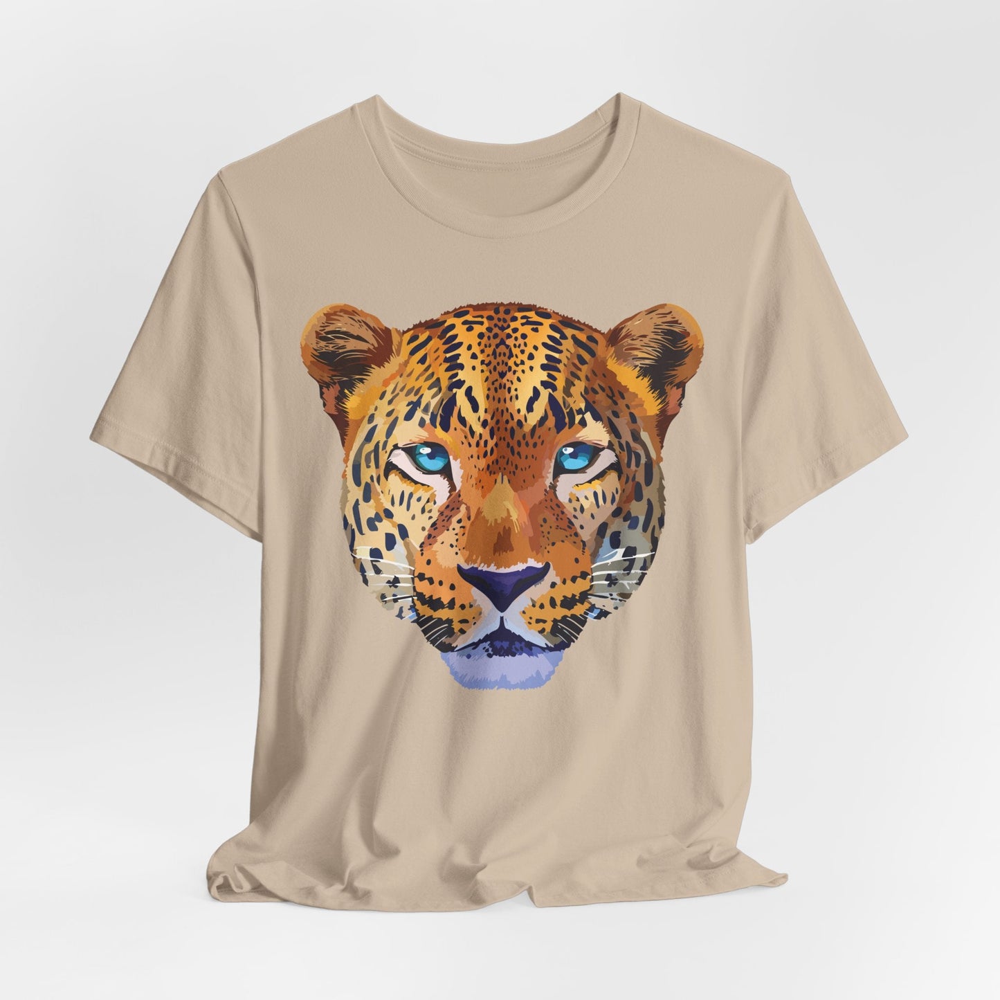 Unisex Animal Print Tee Shirt With Art Design Wild Animals Graphic Tee For Everyday Wear