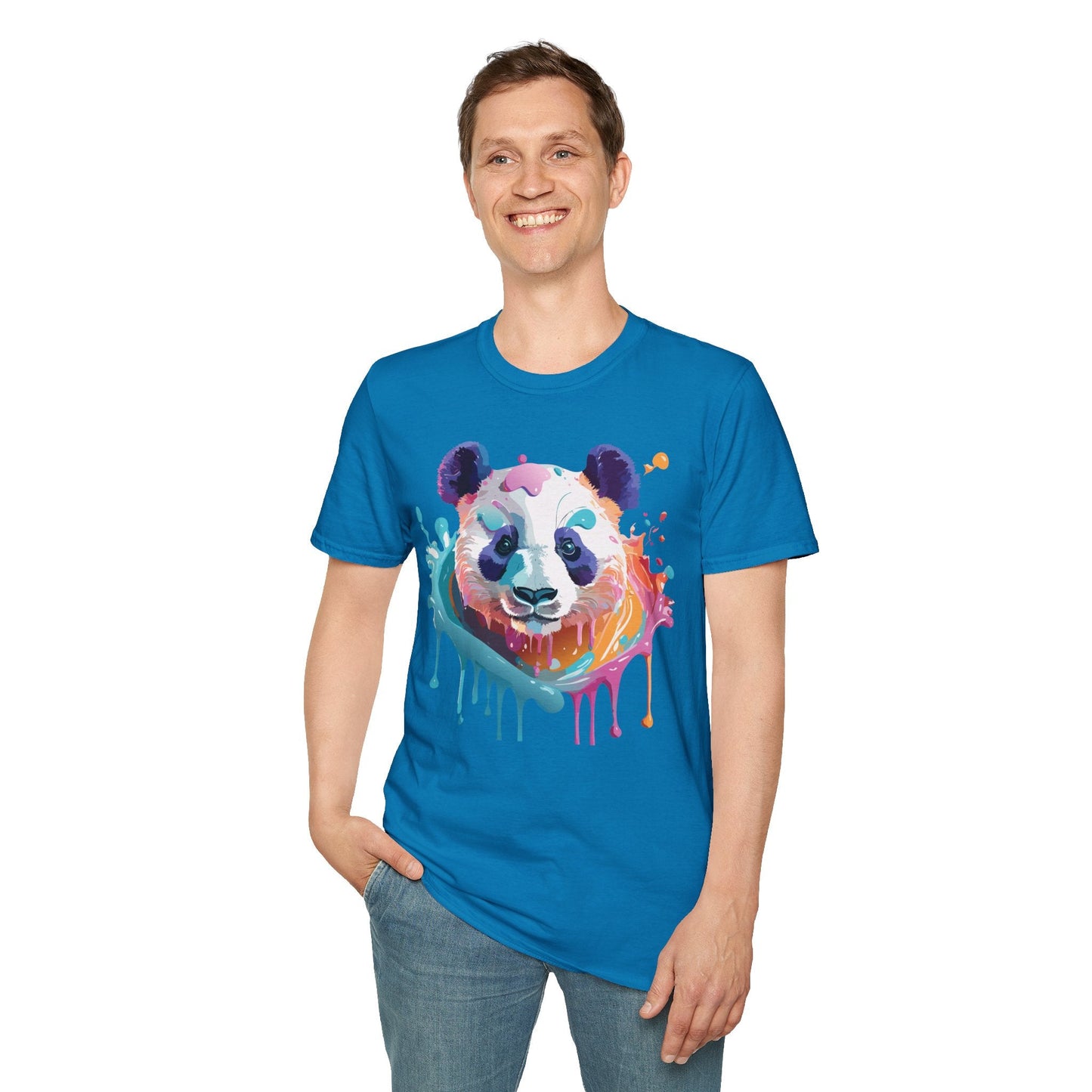 Panda Shirt T Shirt Softstyle 64000 Gildan 100 Percent Ring Spun Cotton Comfortable Animal Tee