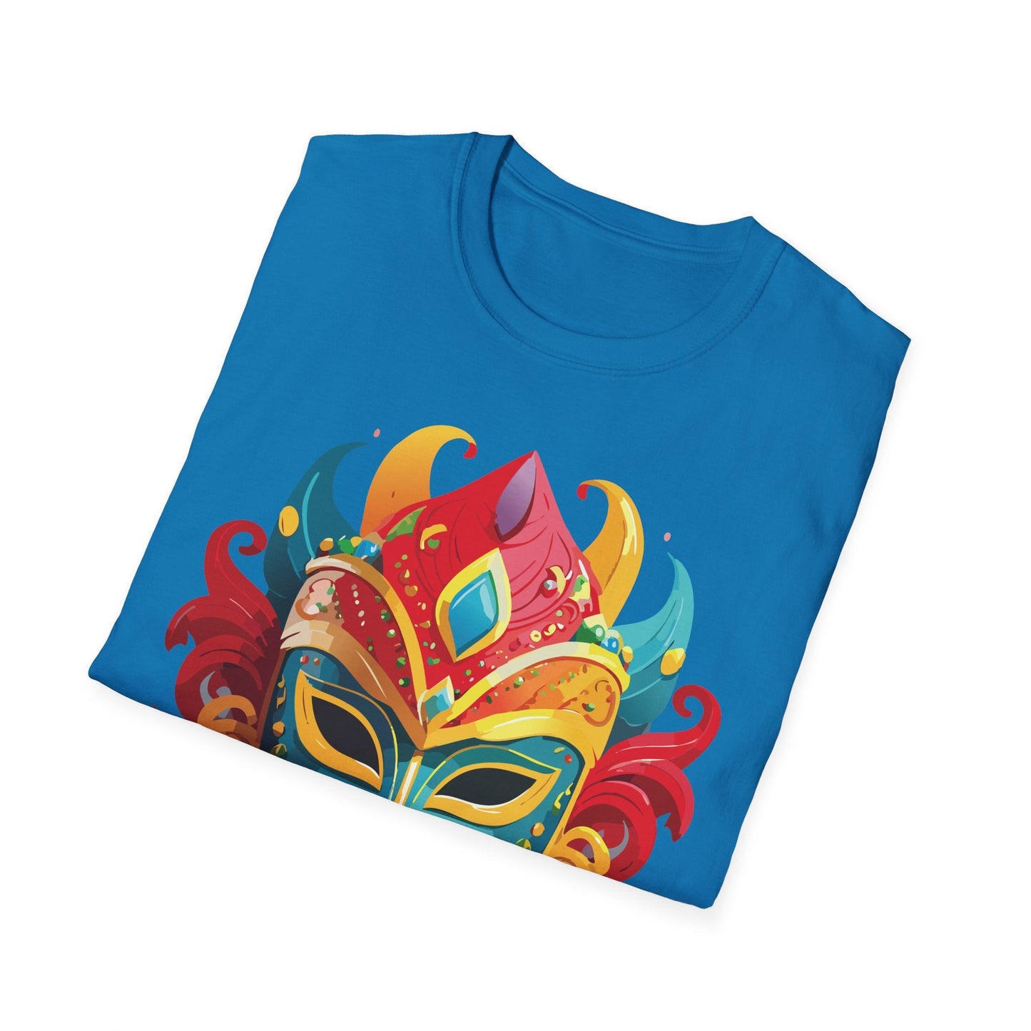 Mask Graphic Unisex Cotton Masquerade Design Artwork Tee 15