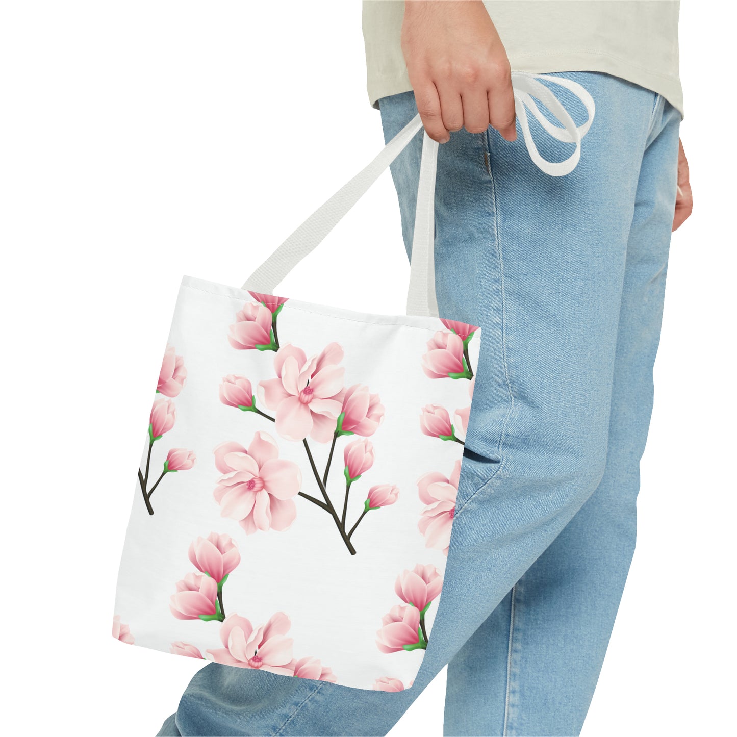 Canvas Bag with Floral Prints