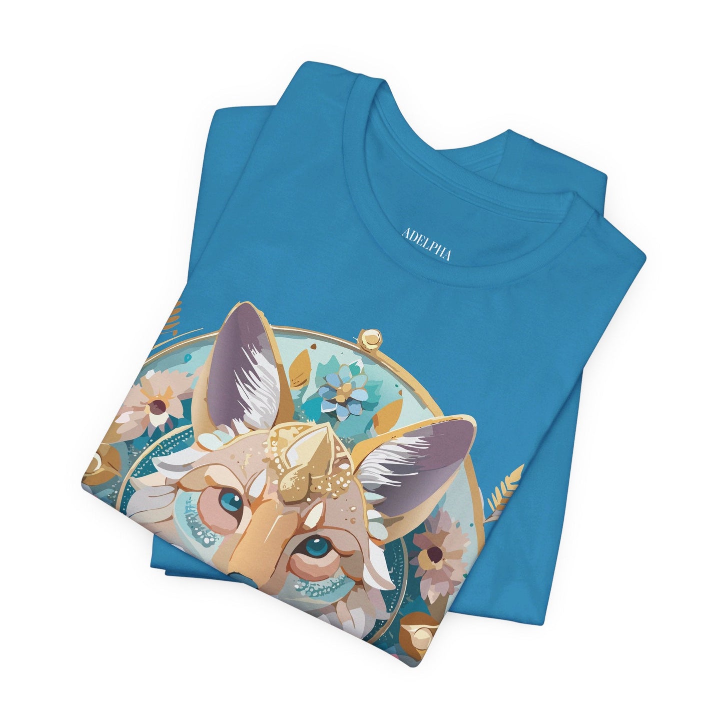 Adelpha Vintage Inspired Graphic Tee Medallion Art Unisex Short Sleeve Shirt Premium