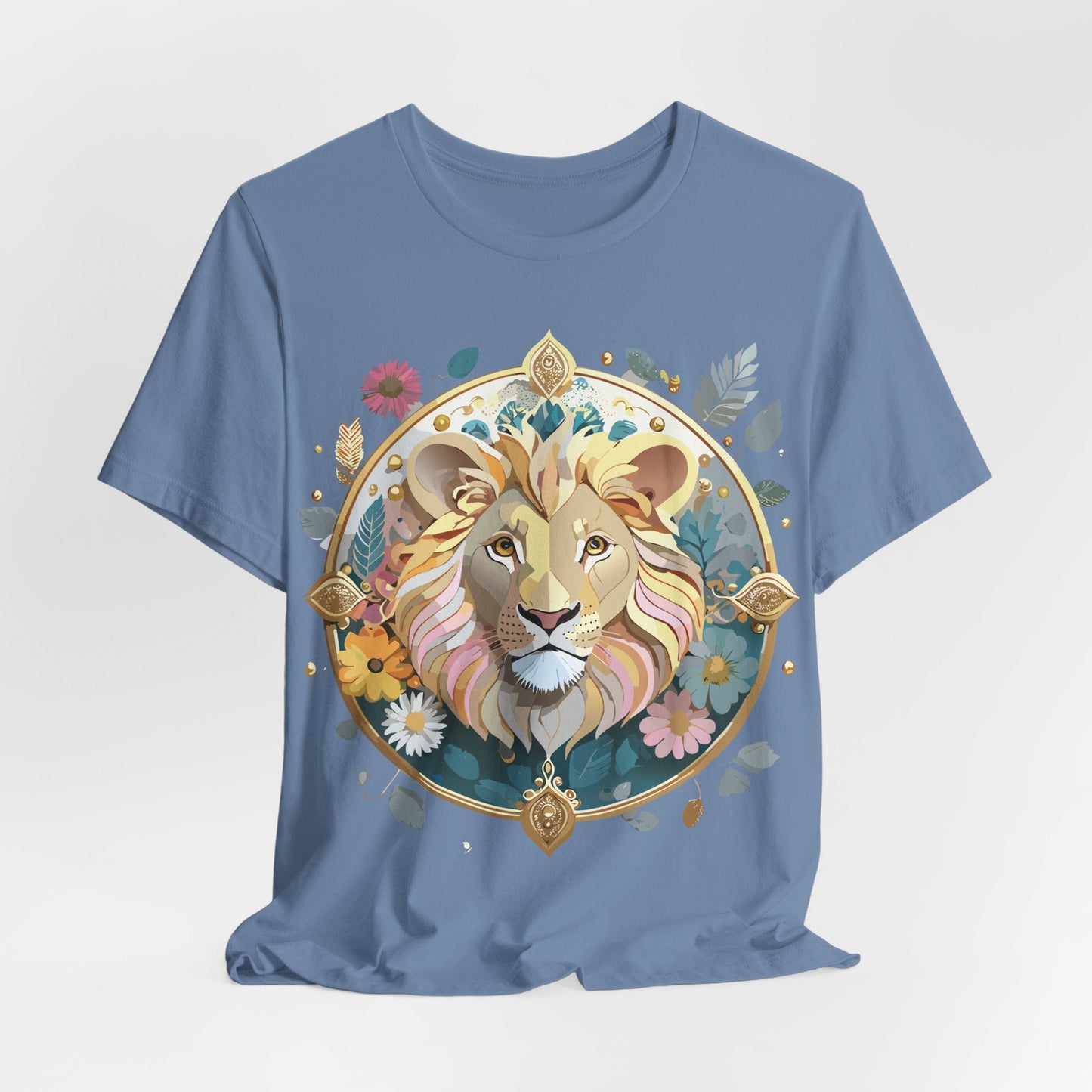 Adelpha Medallion Graphic Tee Unisex Short Sleeve Vintage Inspired Art Design Shirt