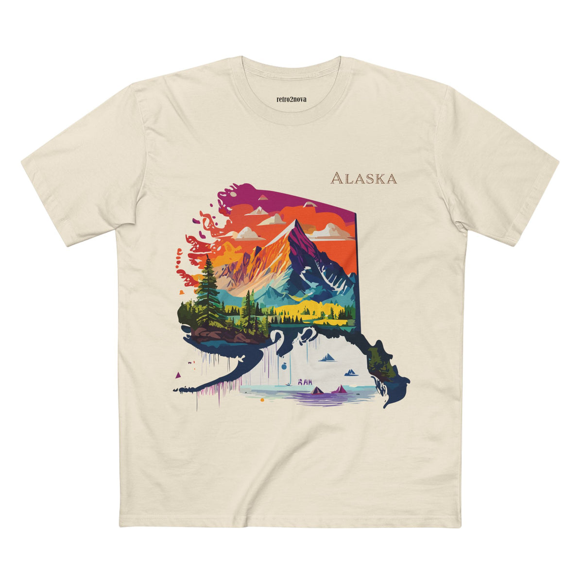Alaska Landscape Tee | Mountain, Moose, Whale, Northern Wilderness