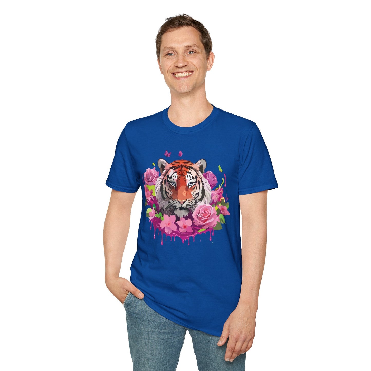Tiger Shirt Unisex Tee Gildan Softstyle 64000 Ring Spun Cotton