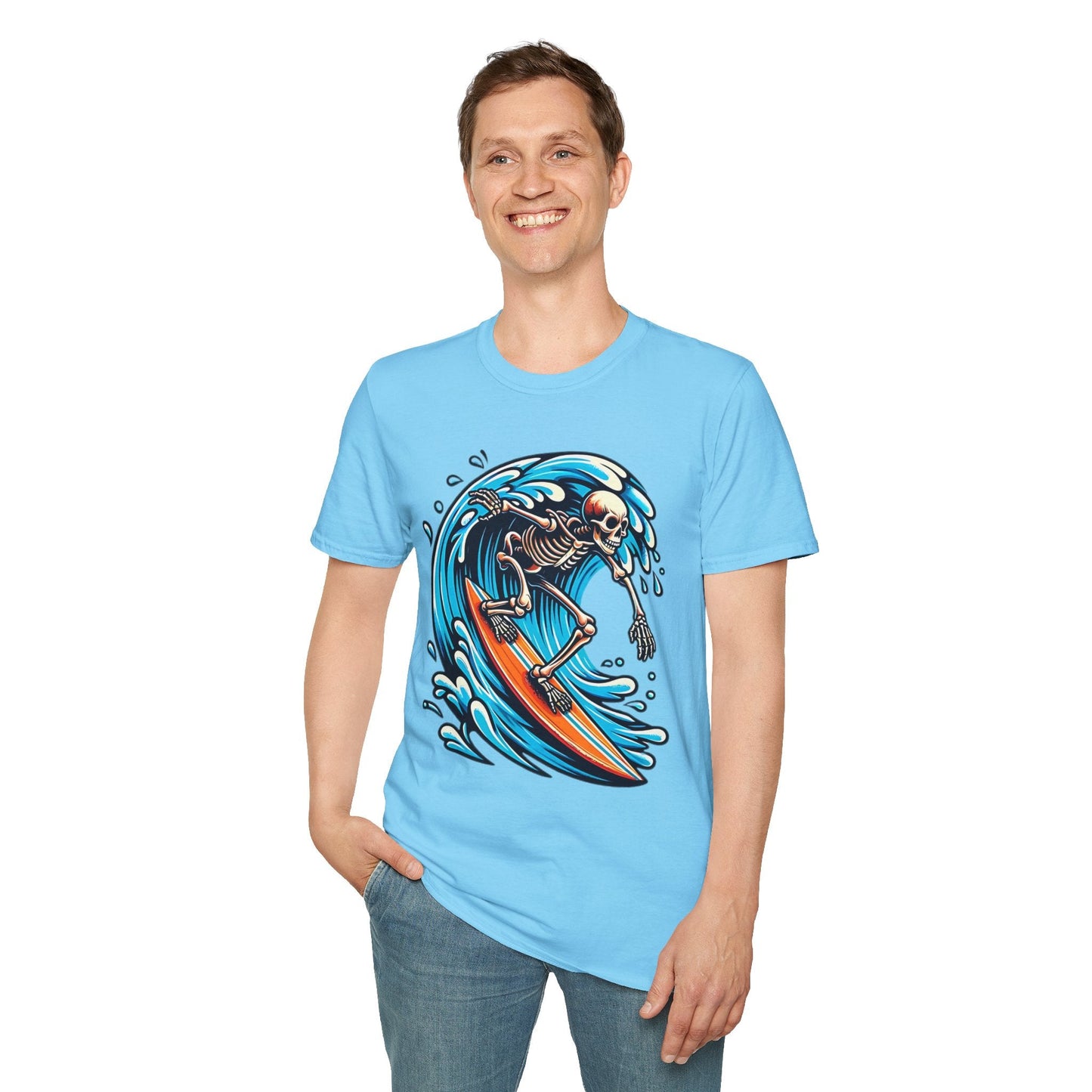Skull Graphic Unisex Cotton T-shirt with Skeleton Artwork Design 10