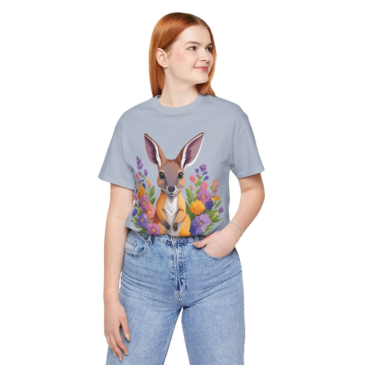 Kangaroo Graphic Unisex 100 Cotton Vintage Animal Artwork Tee 2