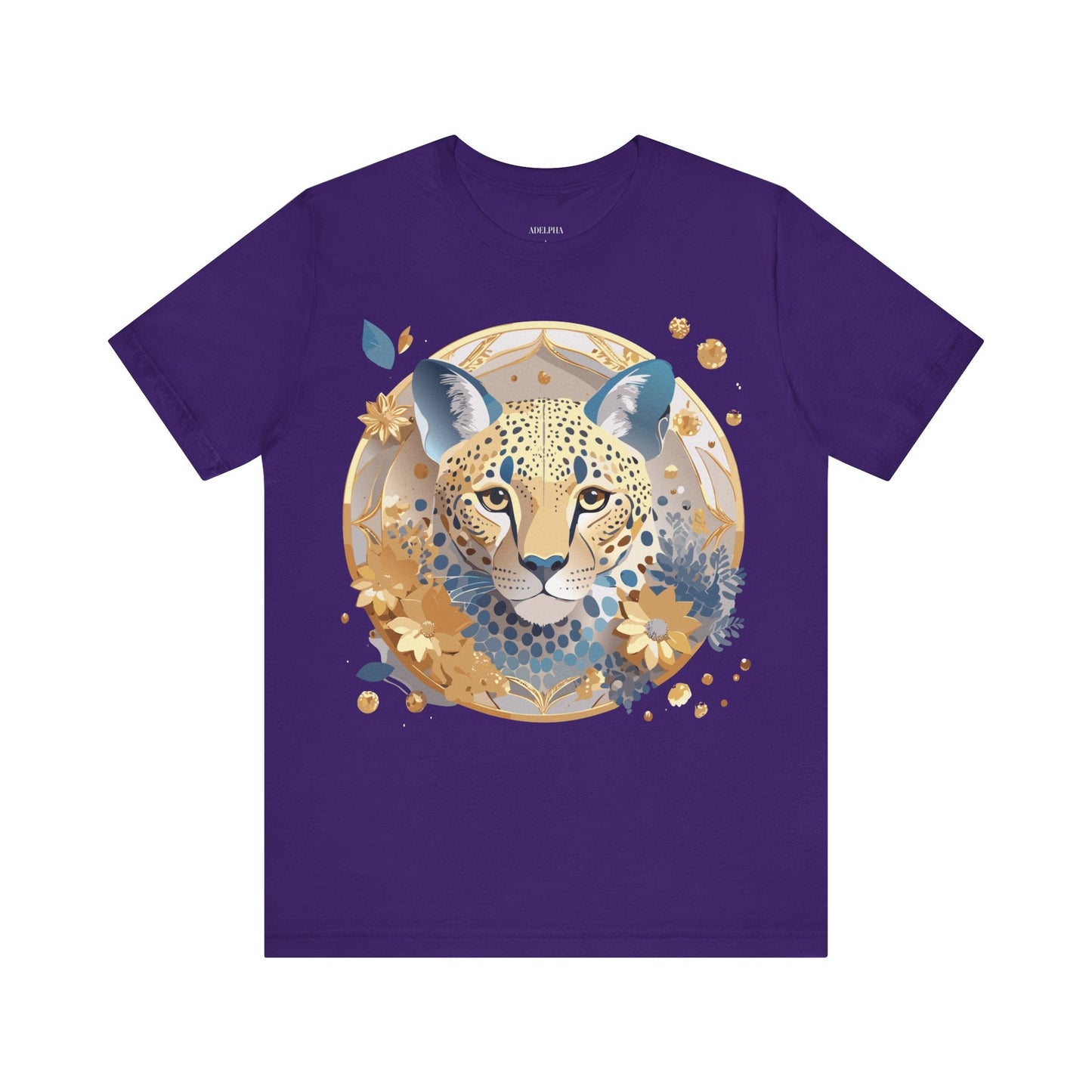 Adelpha Medallion Graphic Tee Unisex Short Sleeve Vintage Inspired Art Design Premium Cotton Jersey
