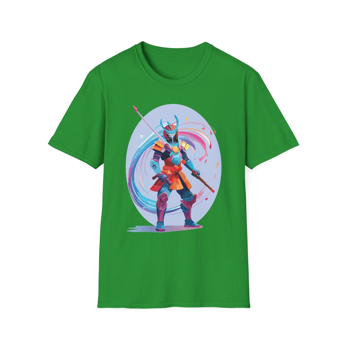 Samurai Shirt Unisex Gildan Softstyle Tee 100 Percent Ring Spun Cotton Samurai Design