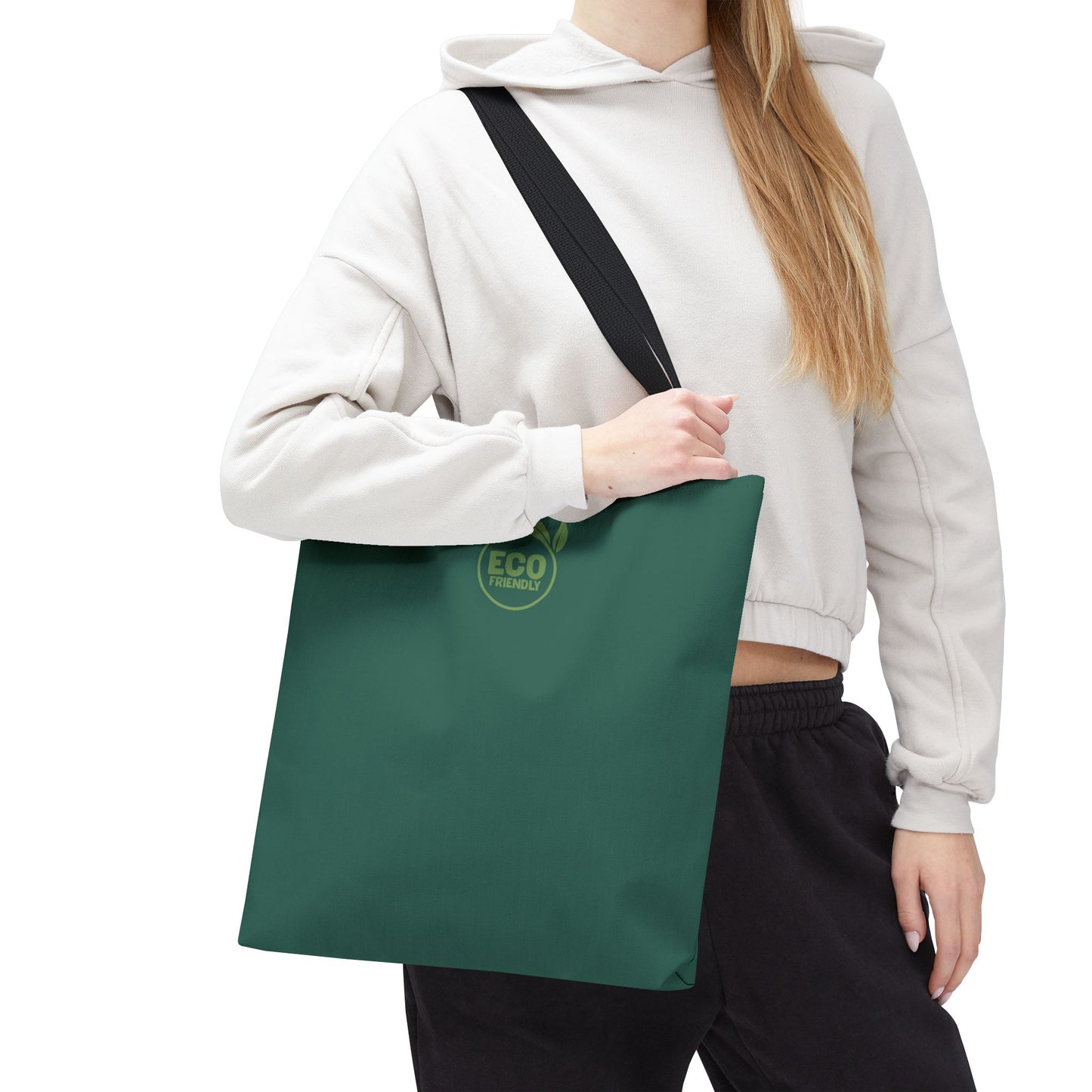 ECO GREEN COLOR CANVAS BAG HIGH-QUALITY 100% SPUN POLYESTER 3 SIZES BAG-E7