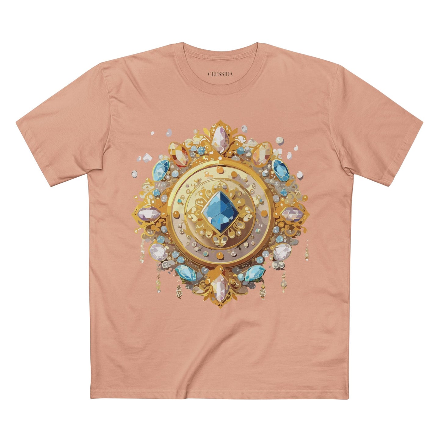 Medallion Graphic T-Shirt Unisex 100 Cotton With Gold Art Design Medal Tee 23