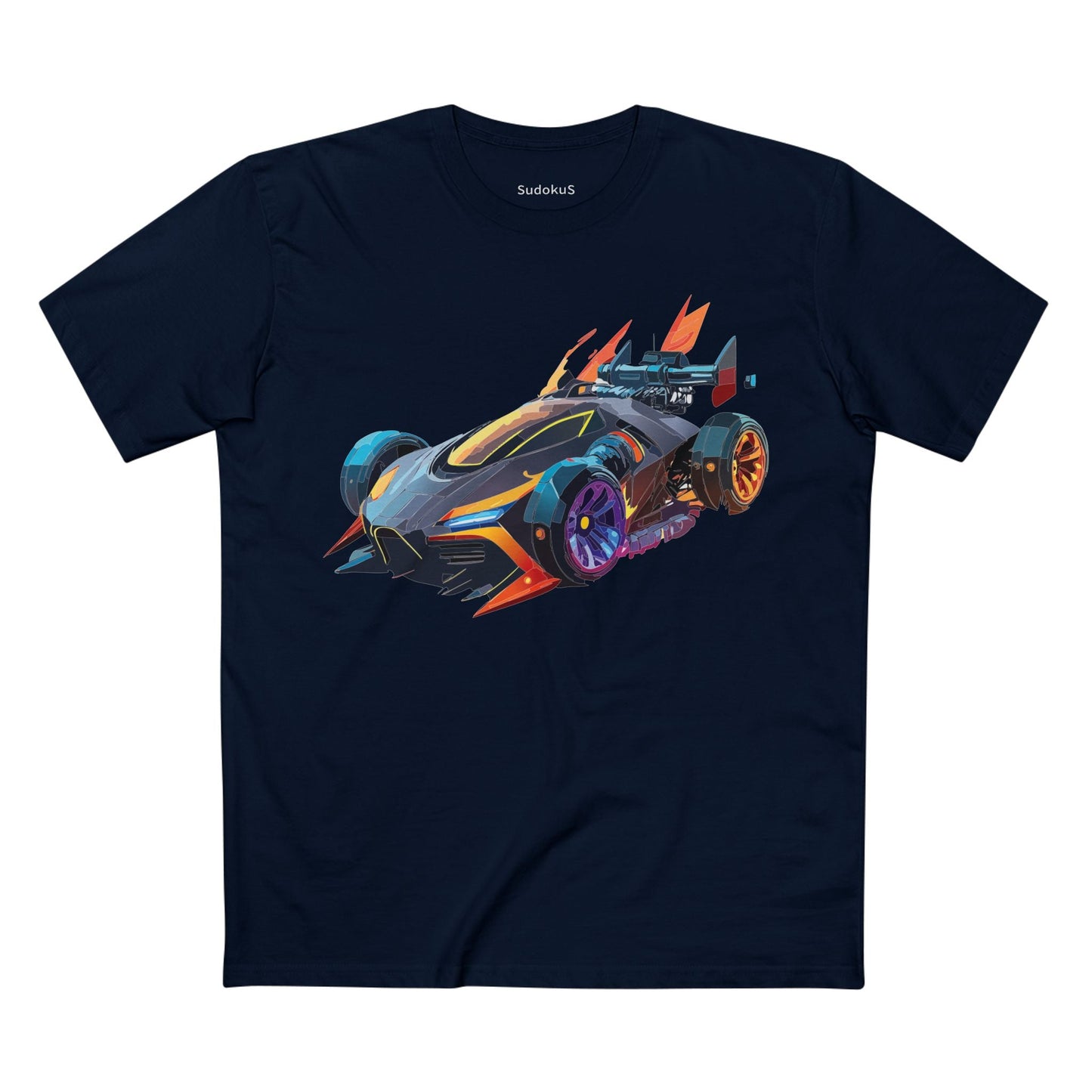 Car Graphic Unisex 100 Cotton Staple Tee 14