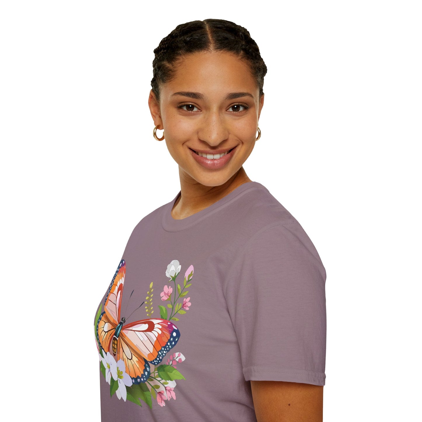 Butterfly Shirt Unisex T Shirt Gildan 64000 Softstyle 100 Percent Ring Spun Cotton