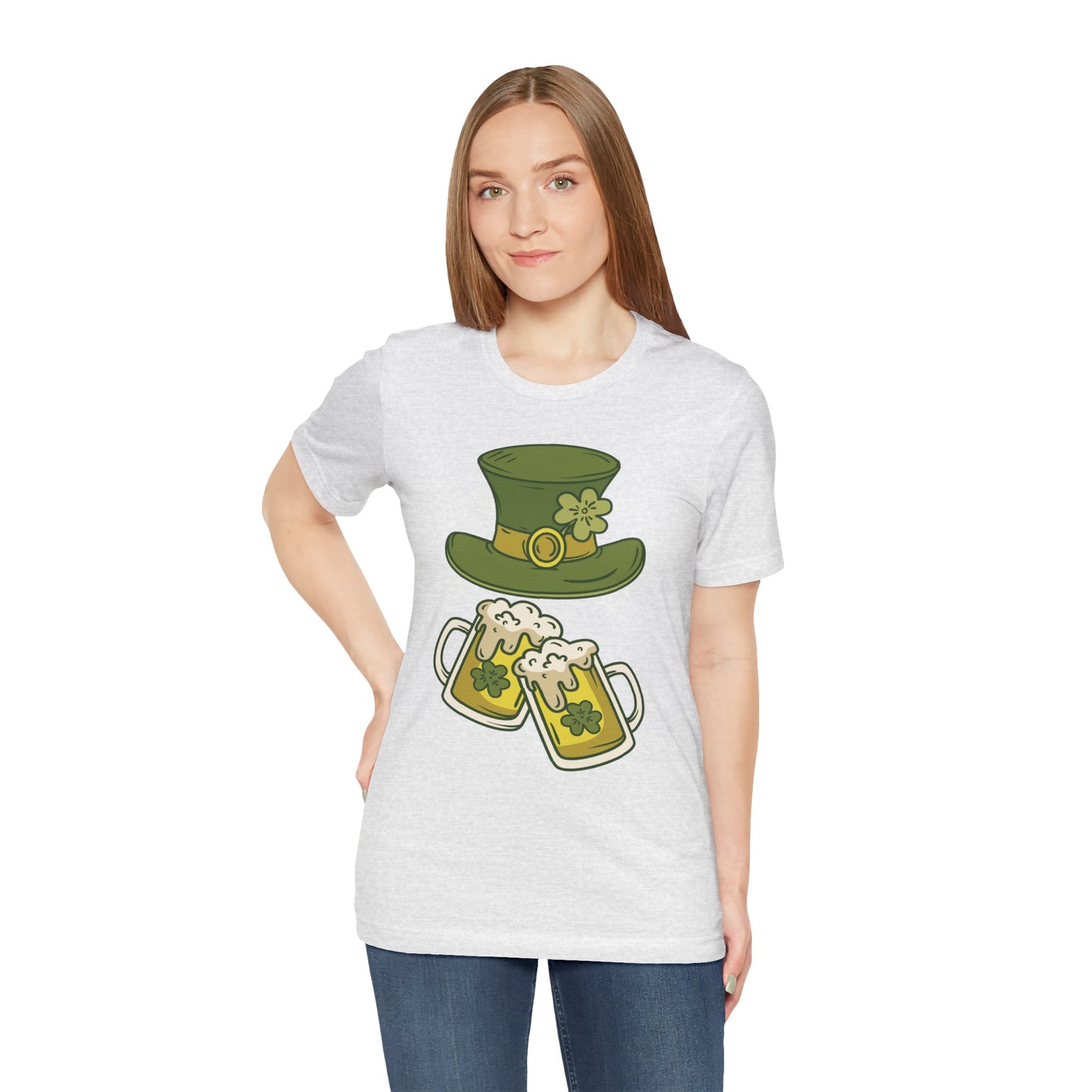 Unisex Cotton Tee Shirt with Lucky Prints