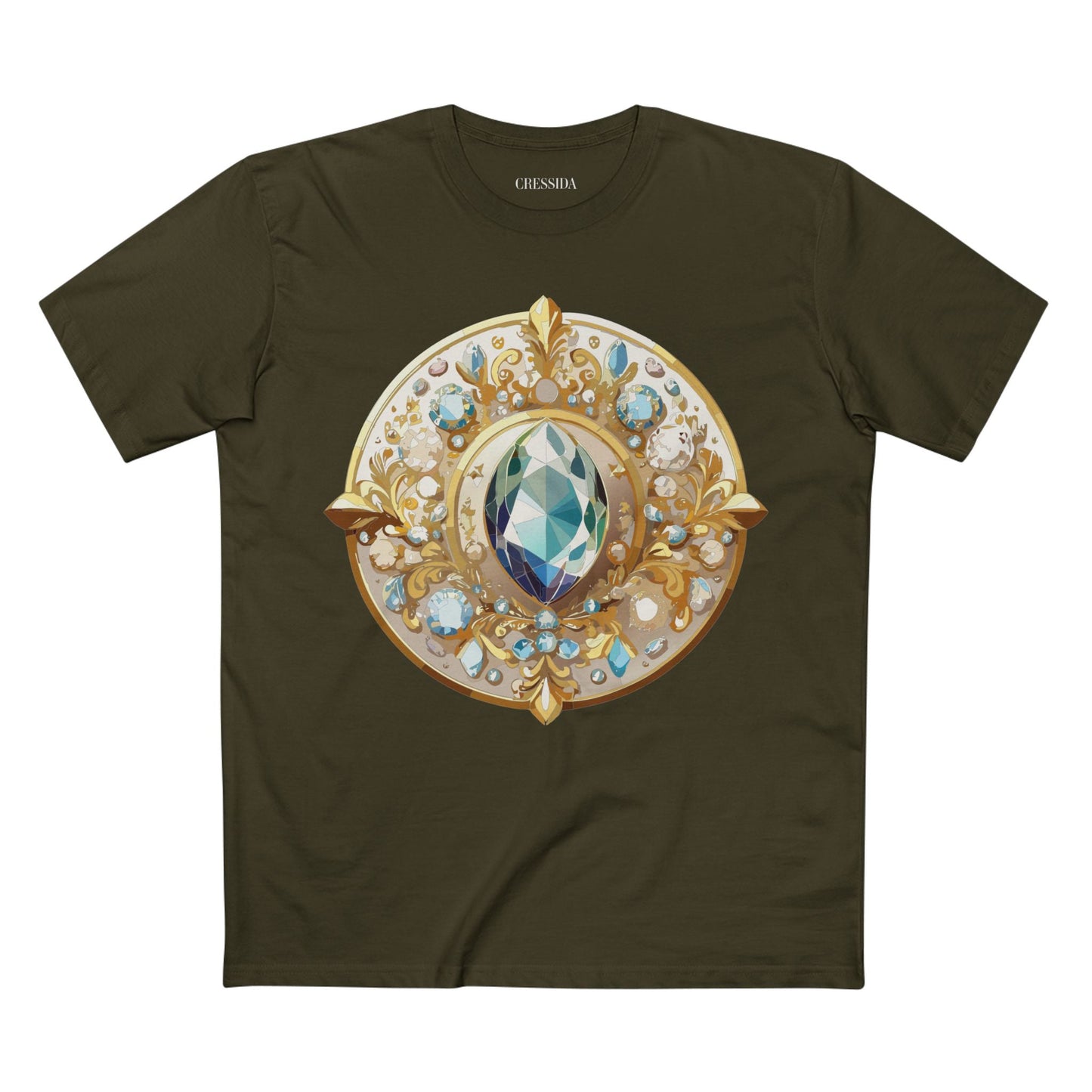 Medallion Graphic T-Shirt Unisex 100 Cotton With Gold Art Design Medal Tee 21