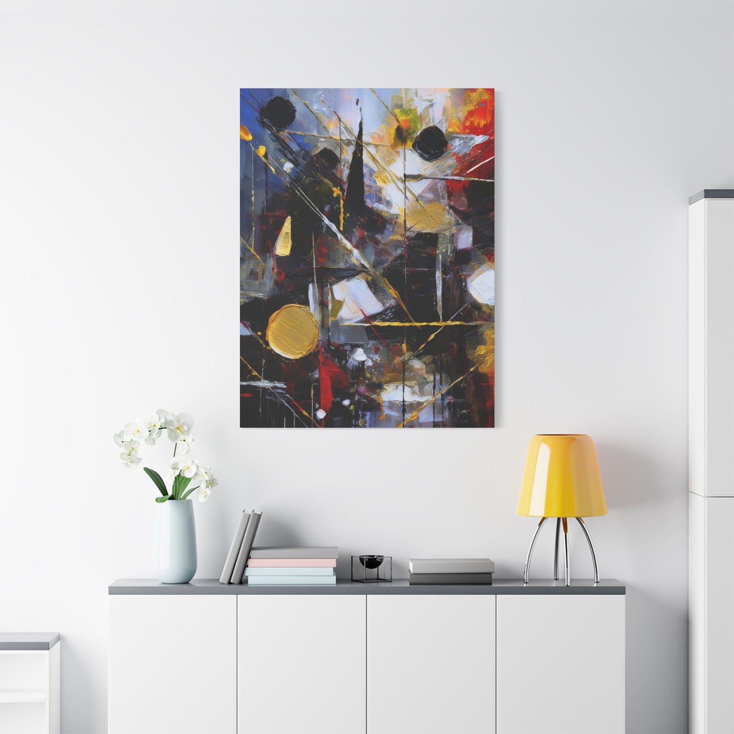 Abstract Oil Painting Print Canvas 20x24,20x30,24x30 24x32,24x36,30x40 32x48,36x48,40x60 Pine-Wood Inner Frame ABS-195