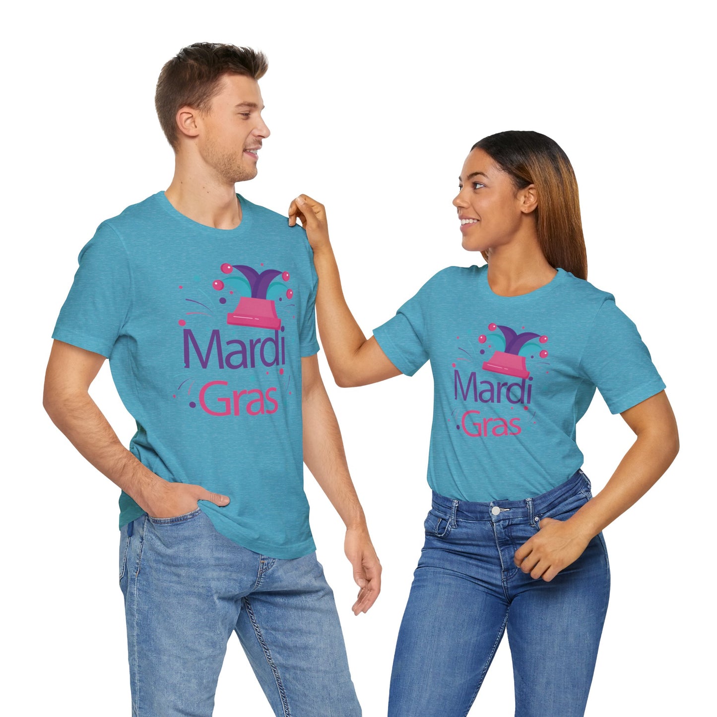 Tee-shirt en coton unisexe pour Mardi Gras