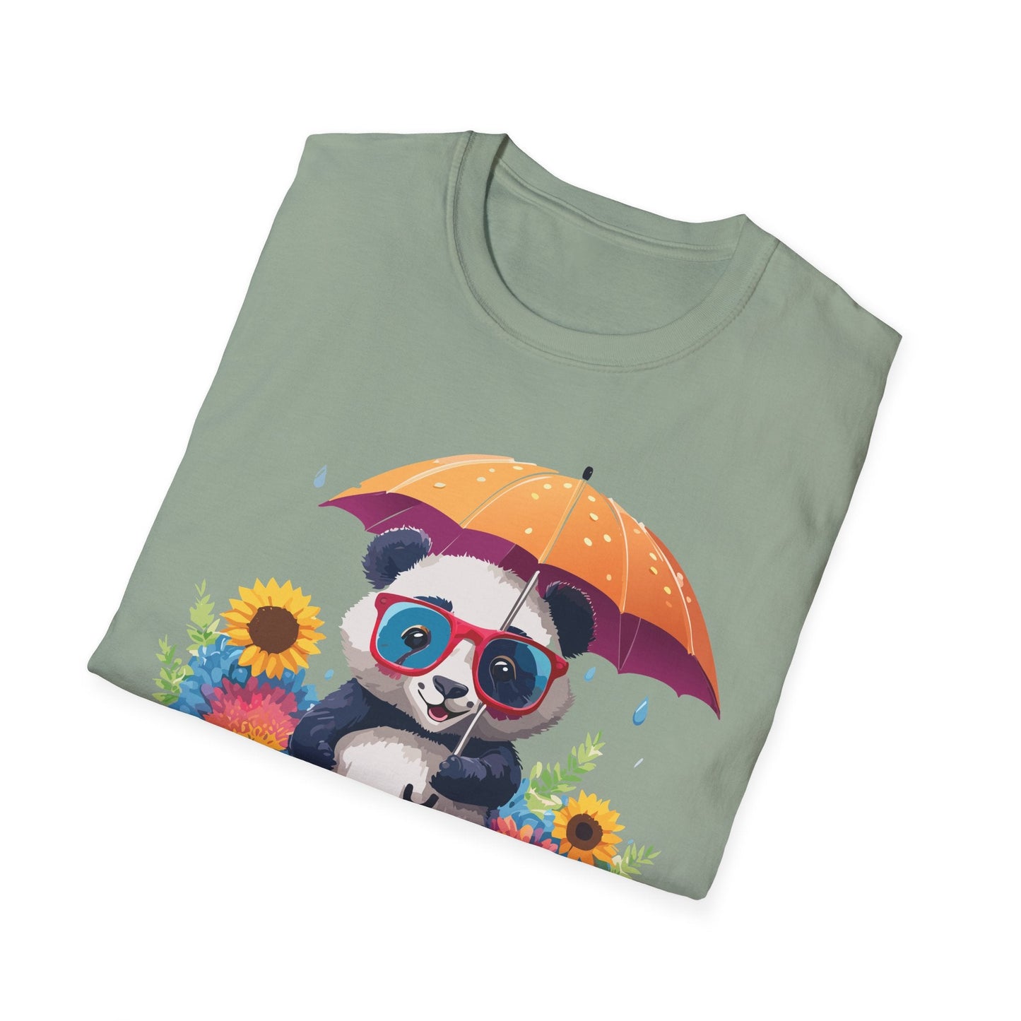 Panda Shirt Unisex Panda Tee Animal Graphic T Shirt Softstyle 64000 Cotton Breathable Everyday
