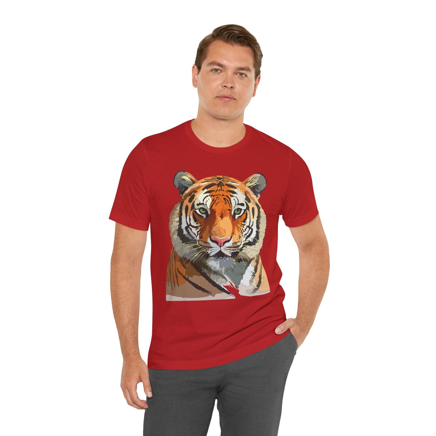 Unisex Animal Graphic Tee Shirt With Wildlife Art Design For Everyday Comfort Gildan 64000