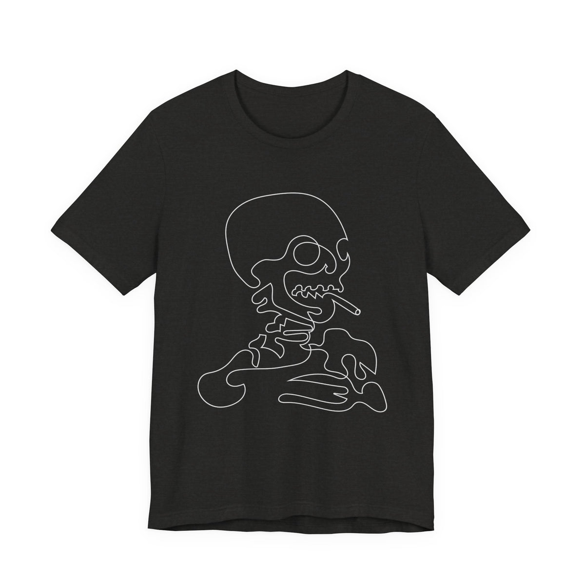 Camiseta unisex de algodón con calavera