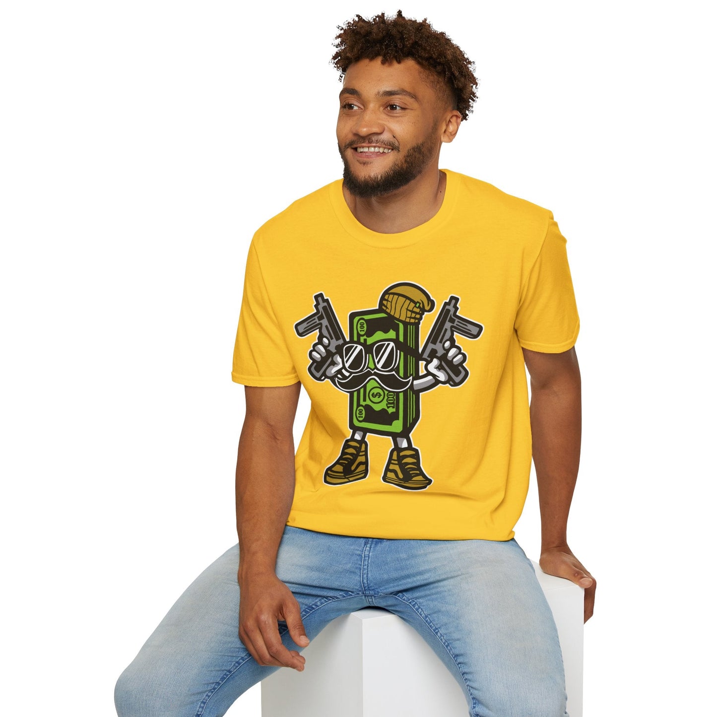 Cartoon T Shirt Animation Tee Funny Graphic Unisex Gildan Softstyle 64000 Cotton