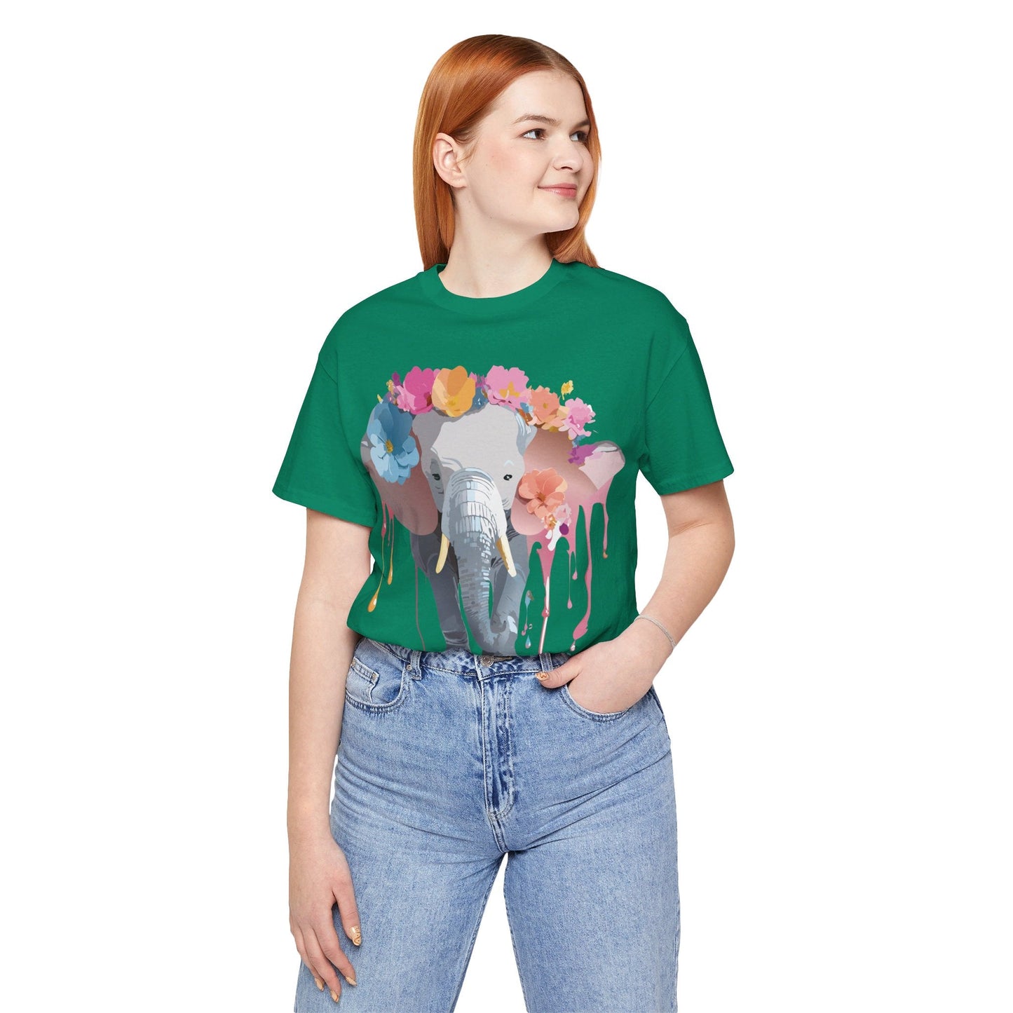 Vintage Inspired Adelpha Elephant Graphic T Shirt Unisex Short Sleeve Premium Artwork