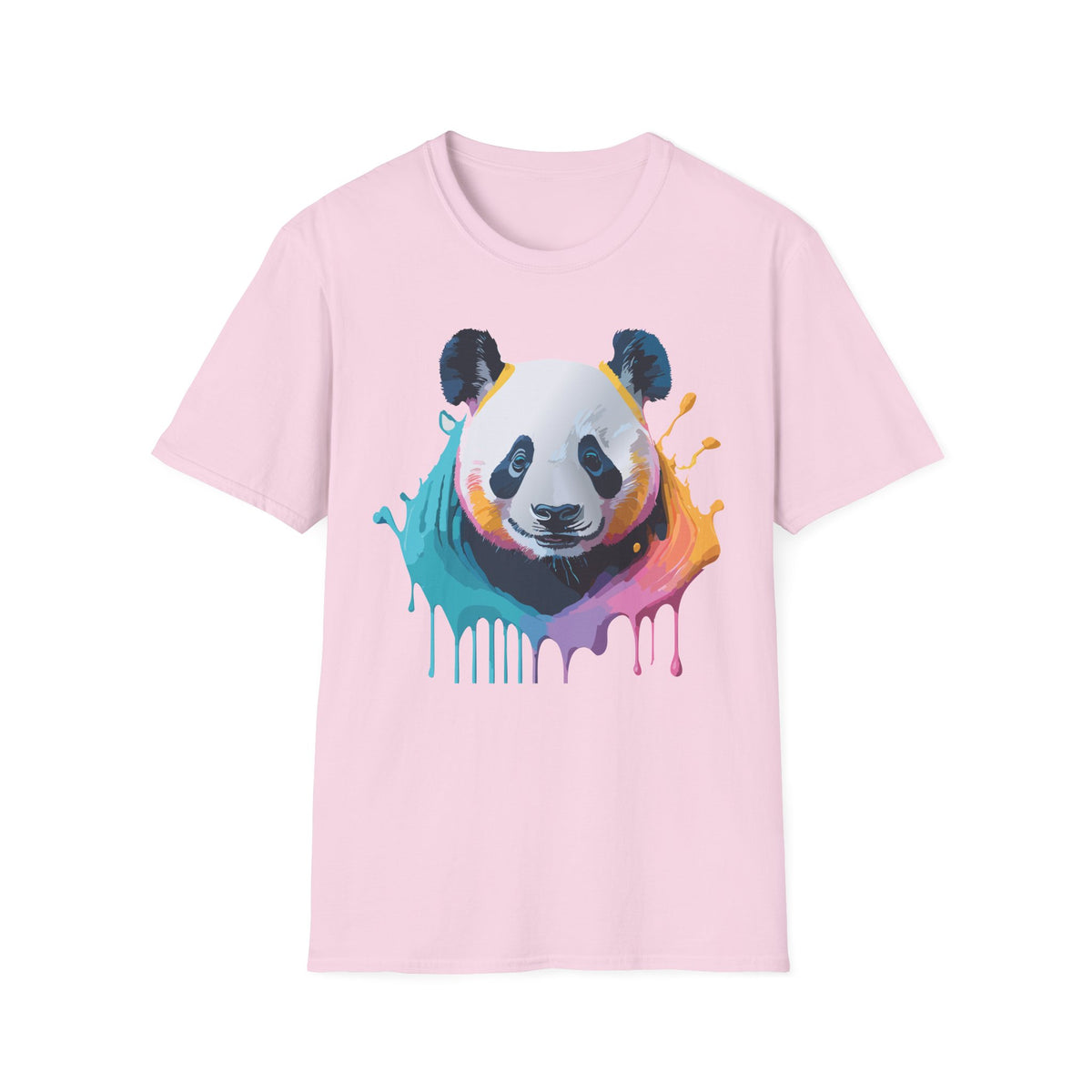 Colorful Watercolor Panda T-Shirt | Splash Art Panda Tee