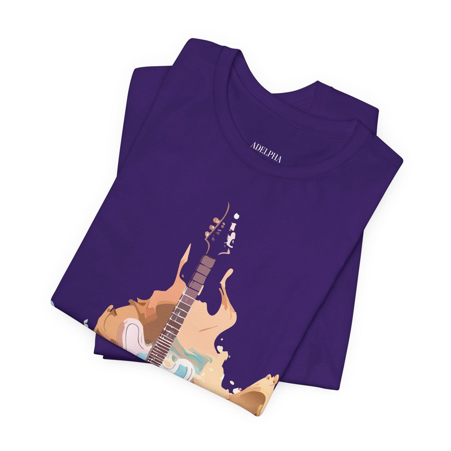 Music Graphic Unisex 100 Cotton Vintage Art with Musical Elements Tee 51