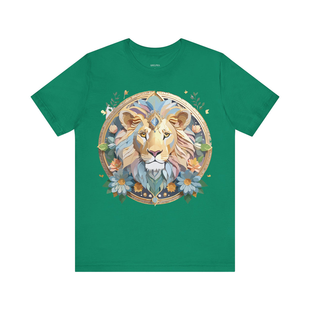 Medallion Graphic Unisex Cotton Bella+Canvas Tee with Floral Art Design m63