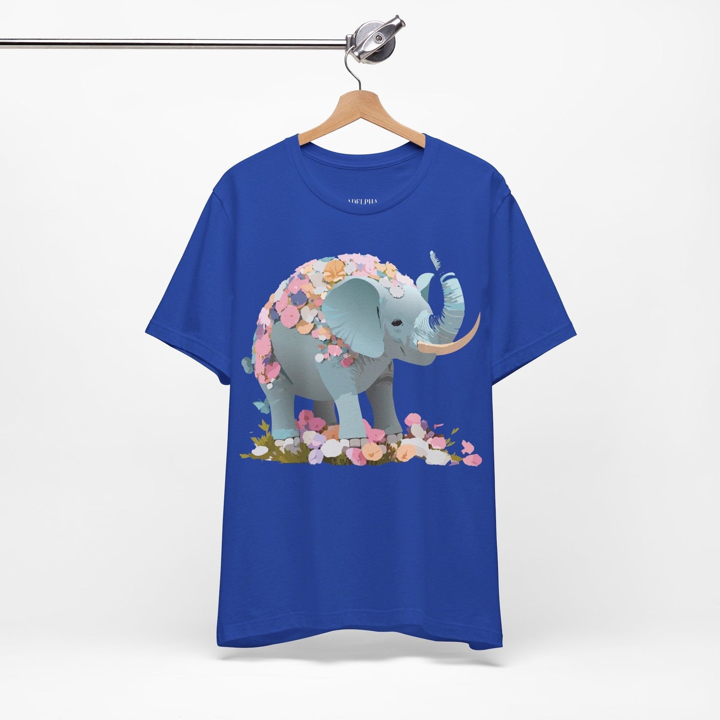 Elephant Graphic T Shirt Unisex Vintage Inspired Art Tee By Adelpha Short Sleeve
