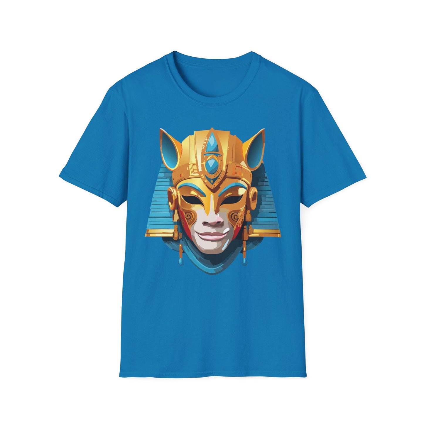 Mask Tee Shirt Unisex Gildan SoftStyle 64000 Cotton T Shirt Masquerade Design Art Graphic