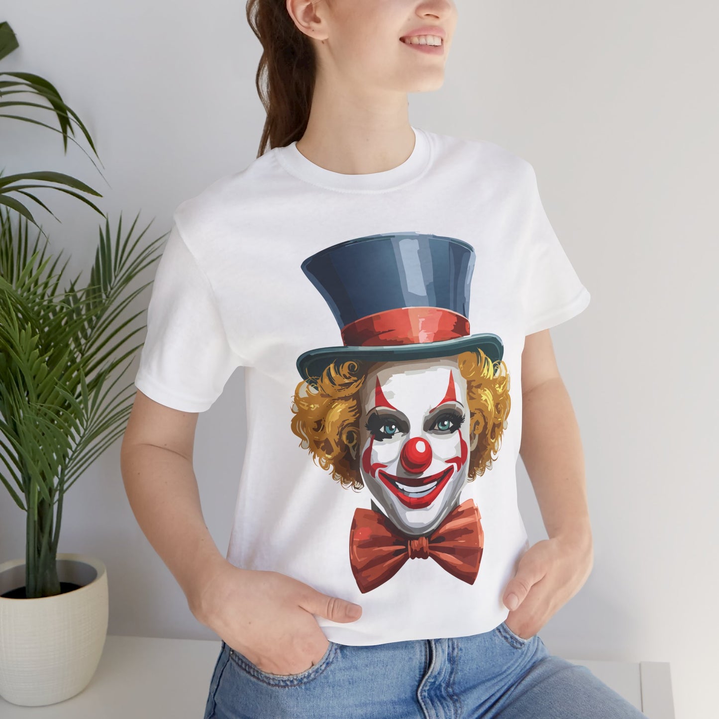 Clown Shirt, Funny Shirt, T-Shirt with Clown, Funny Art Design Tee, Circus Tees, Circus T-Shirt, Unisex Humor Wear 11